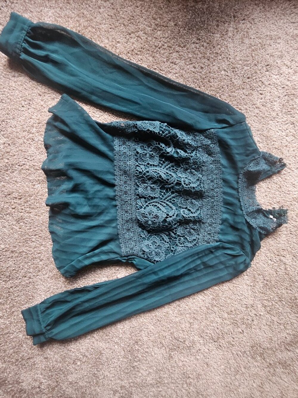 Teal blouse